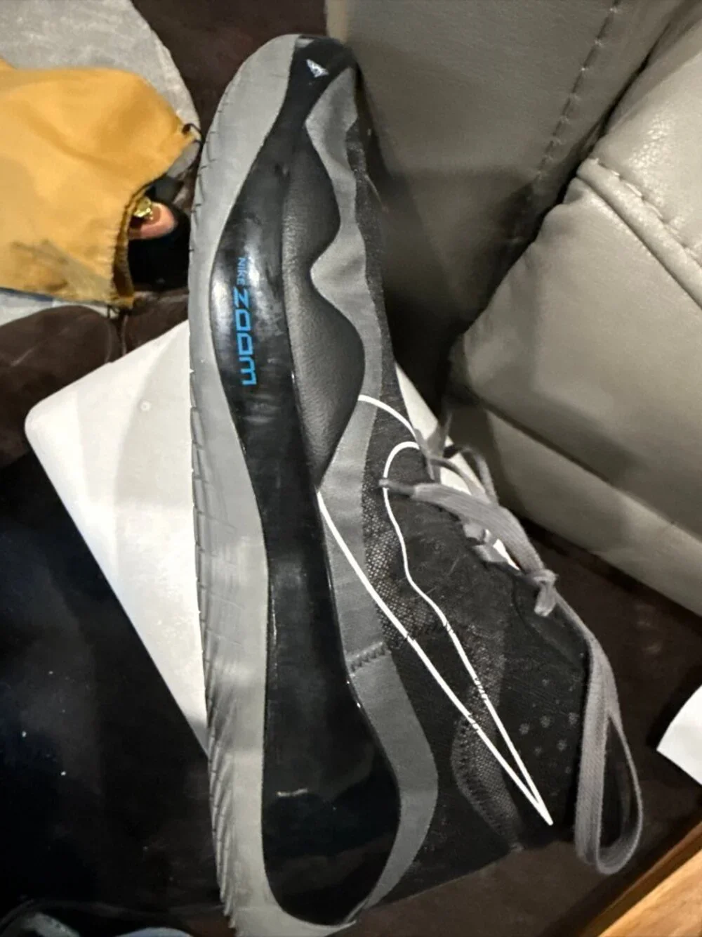 Men's Size 13 - Nike Zoom KD12 Black Cement AR4229002